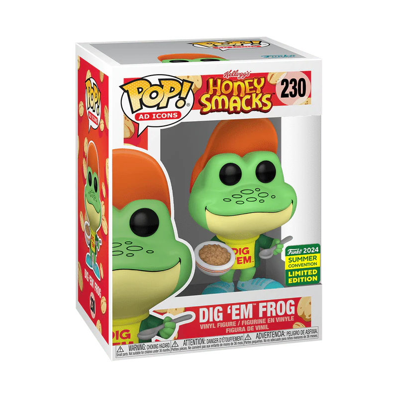 Funko Pop! Ad Icons: Kellogg's Honey Smacks - Dig 'Em Frog #230 2024 Summer Convention - Image 2