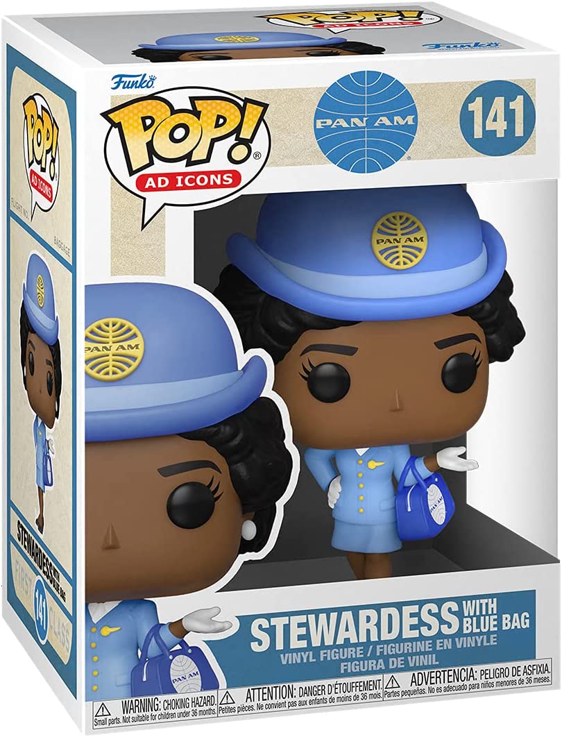 Funko Pop! Ad Icons: Pan Am - Stewardess with Blue Bag #141 - Image 2