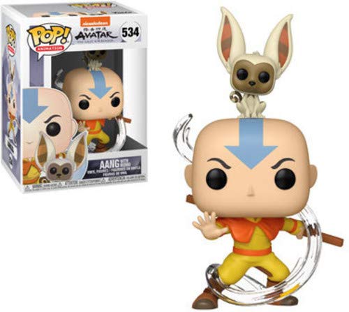 Funko Pop! and Buddy Animation: Avatar: The Last Airbender - Aang with Momo #534 - Image 1