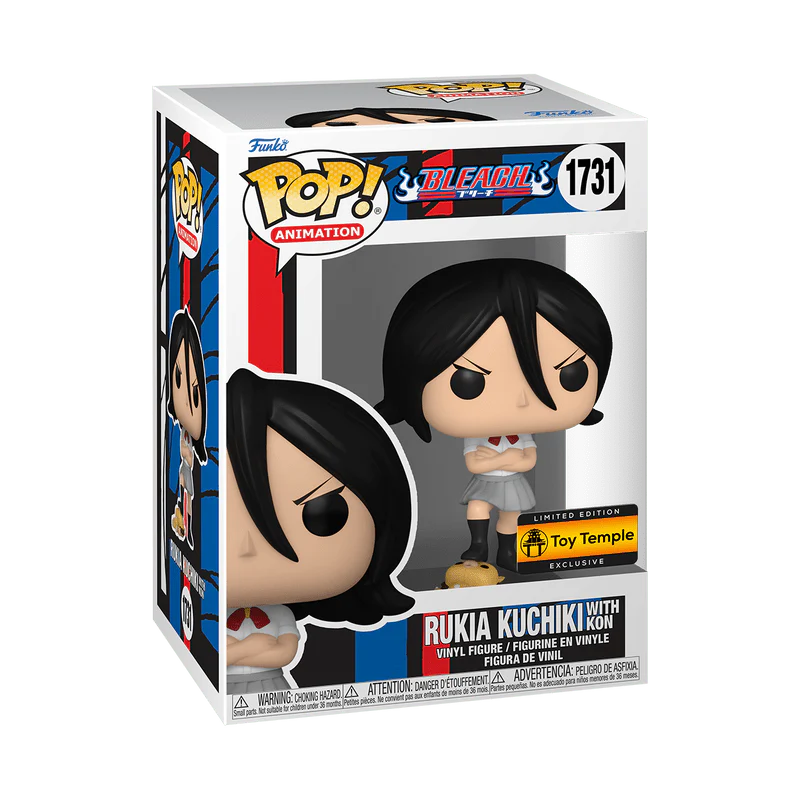 Funko Pop! Animation: Bleach - Rukia Kuchiki with Kon #1731 Toy Temple Exclusive - Image 3