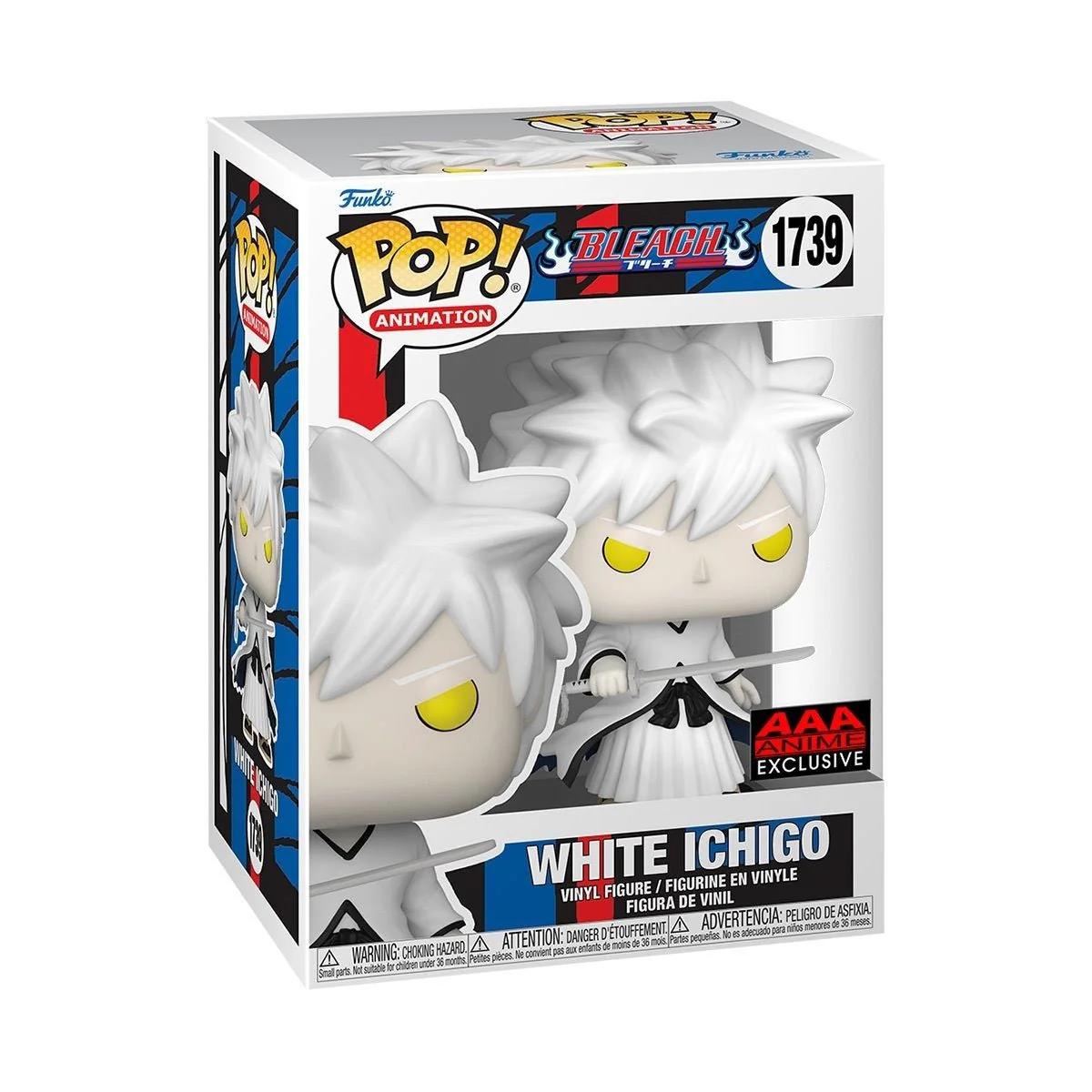 Funko Pop! Animation: Bleach - White Ichigo Kurosaki #1739 AAA Anime Exclusive - Image 2