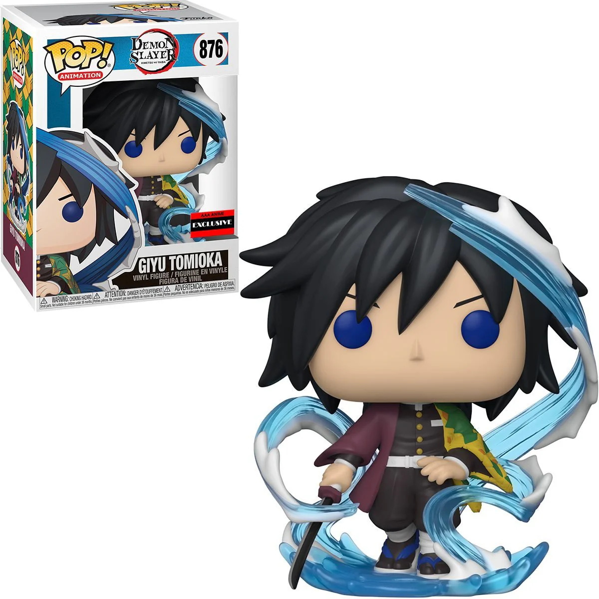 Funko Pop! Animation: Demon Slayer: Kimetsu no Yaiba - Giyu Tomioka #876 AAA Anime Exclusive - Image 3