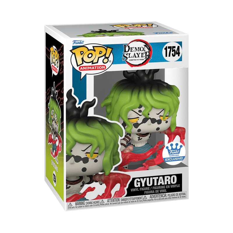 Funko Pop! Animation: Demon Slayer: Kimetsu no Yaiba - Gyutaro Blood Attack #1754 Shop Exclusive - Image 3