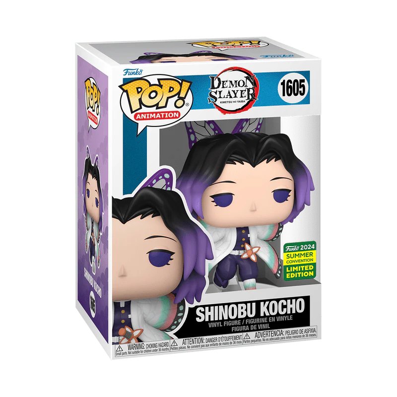 Funko Pop! Animation: Demon Slayer: Kimetsu no Yaiba - Shinobu Kocho #1605 2024 Summer Convention - Image 2