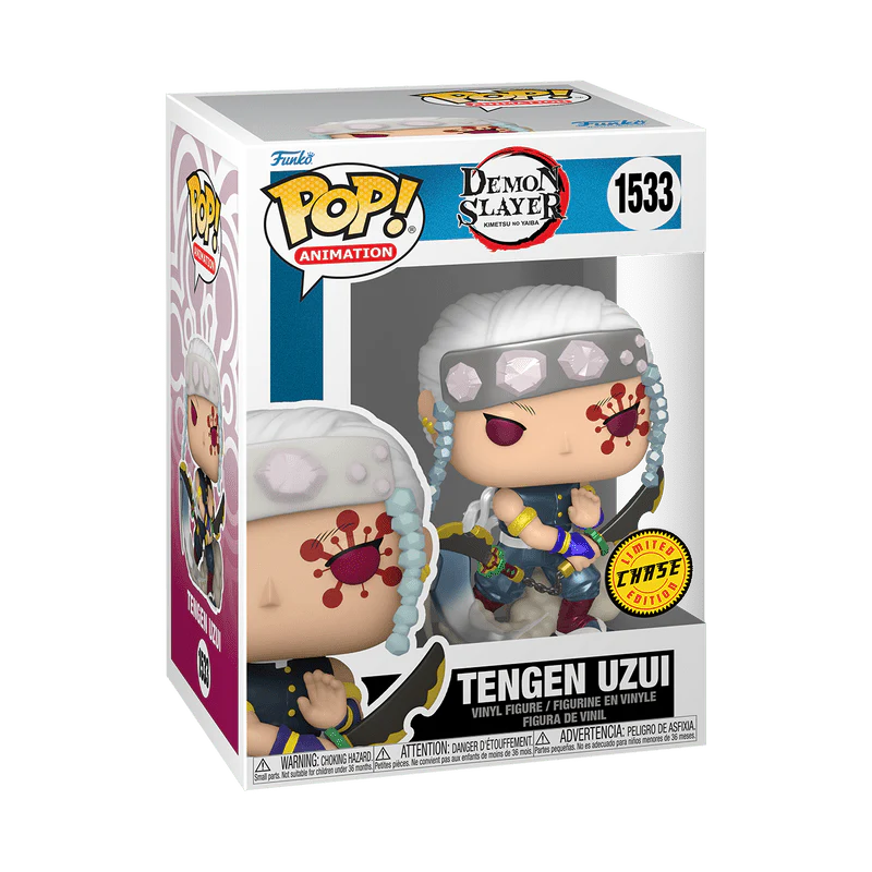 Funko Pop! Animation: Demon Slayer - Tengen Uzui With Nichirin Cleavers Metallic Chase - Image 2