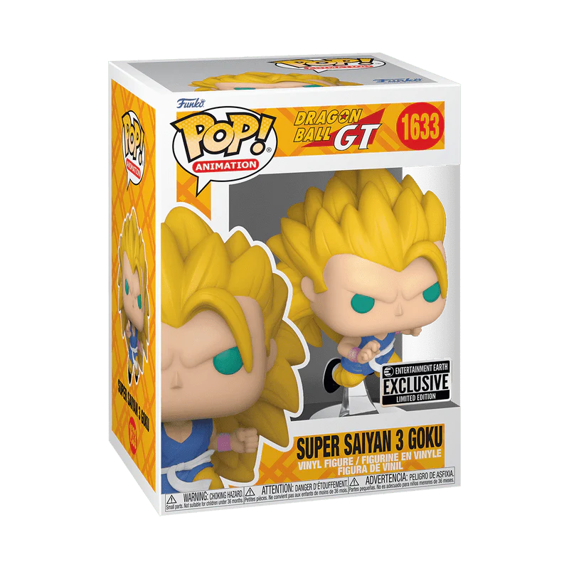 Funko Pop! Animation: Dragon Ball GT - Super Saiyan 3 Kid Goku #1633 Entertainment Earth Exclusive - Image 2