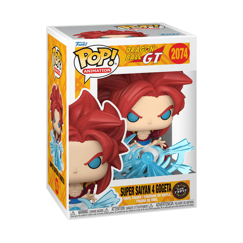 Funko Pop! Animation: Dragon Ball GT - Super Saiyan 4 Gogeta with Energy Blast #2074 Glow-in-the-dark Chase - Image 2