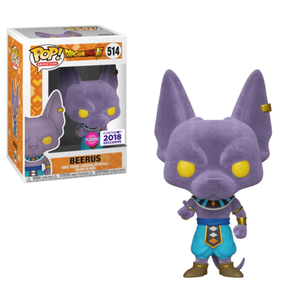 Funko Pop! Animation: Dragon Ball Super - Beerus Flocked Exclusive - Image 1