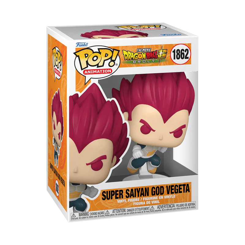 Funko Pop! Animation: Dragon Ball Super: Broly - Super Saiyan God Vegeta Punching #1862 - Image 2