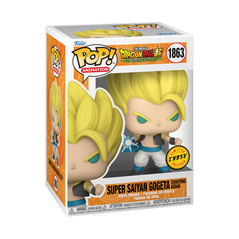 Funko Pop! Animation: Dragon Ball Super: Broly - Super Saiyan Gogeta Charting Kidan Chase #1863 - Image 2