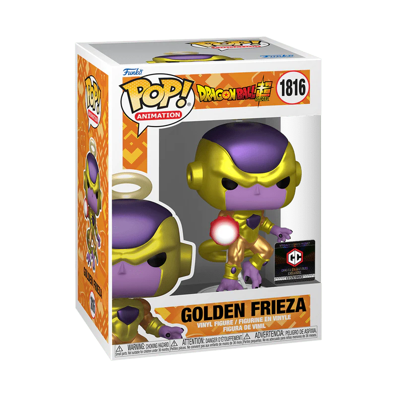 Funko Pop! Animation: Dragon Ball Super - Golden Frieza Metallic #1816 Chalice Collectibles Exclusive - Image 2