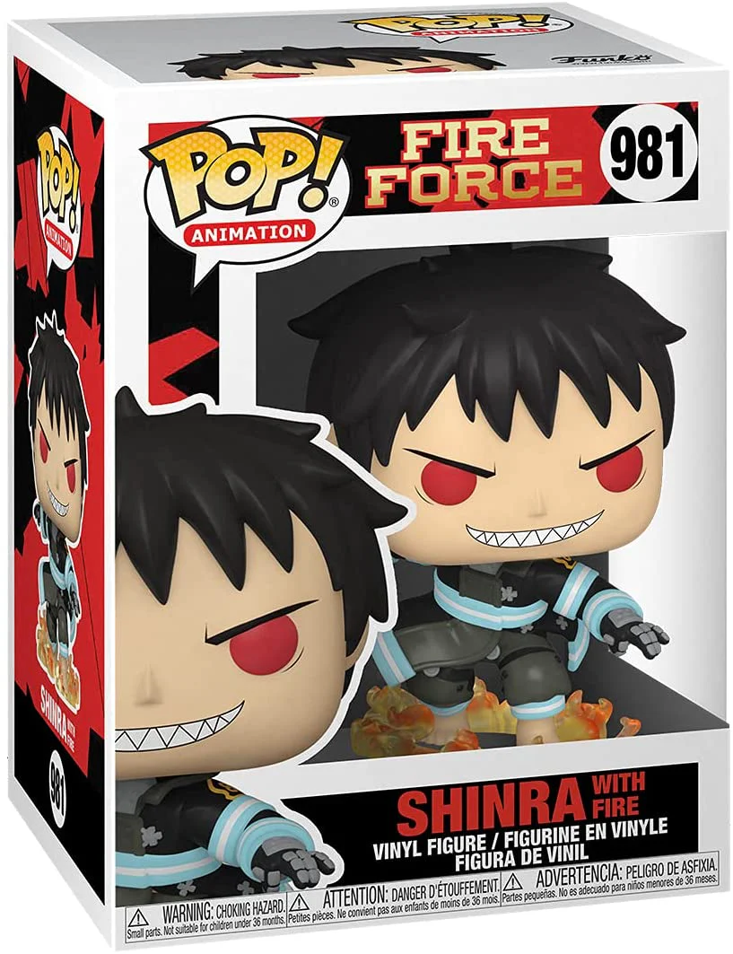 Funko Pop! Animation: Fire Force - Shinra with Fire Vinyl Figure - Image 1