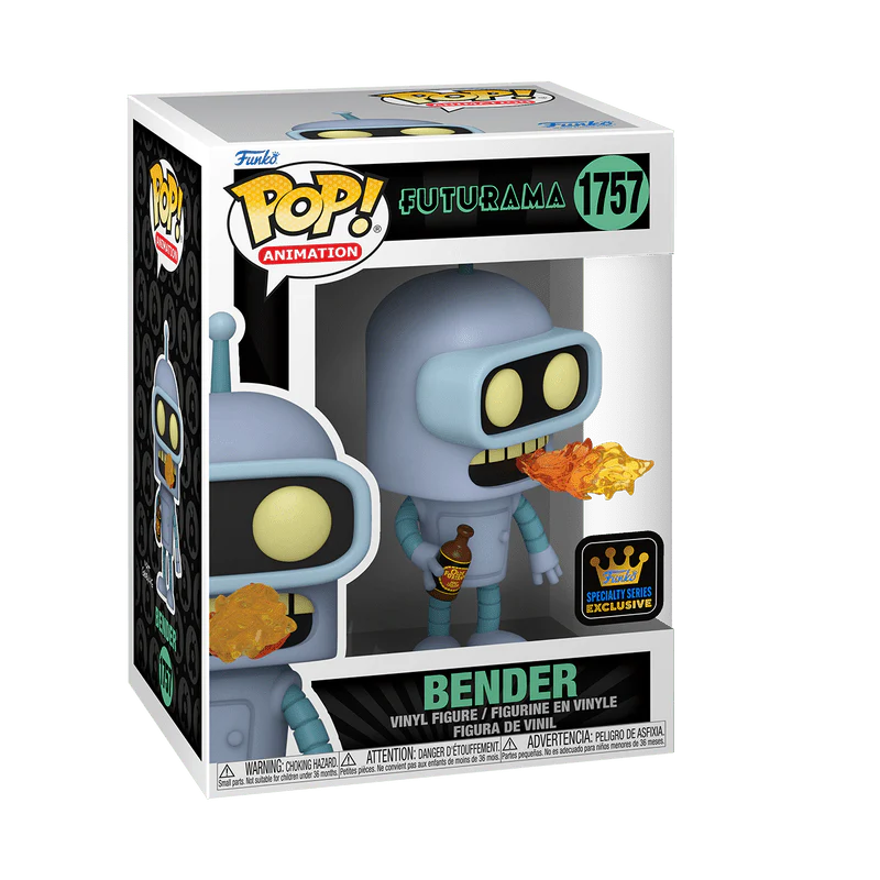 Funko Pop! Animation: Futurama - Bender Burping #1757 Specialty Series Exclusive - Image 2