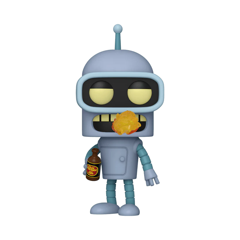 Funko Pop! Animation: Futurama - Bender Burping Glow-in-the-dark Chase #1757 Specialty Series Exclusive - Image 1
