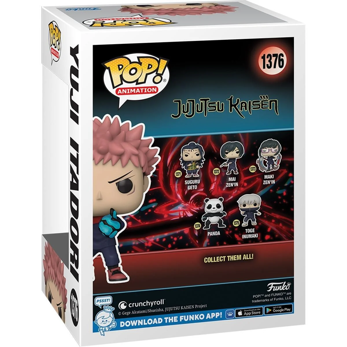 Funko Pop! Animation: Jujutsu Kaisen - Yuji Itadori Divergent Fist Glow-in-the Dark AAA Anime Exclusive - Image 3