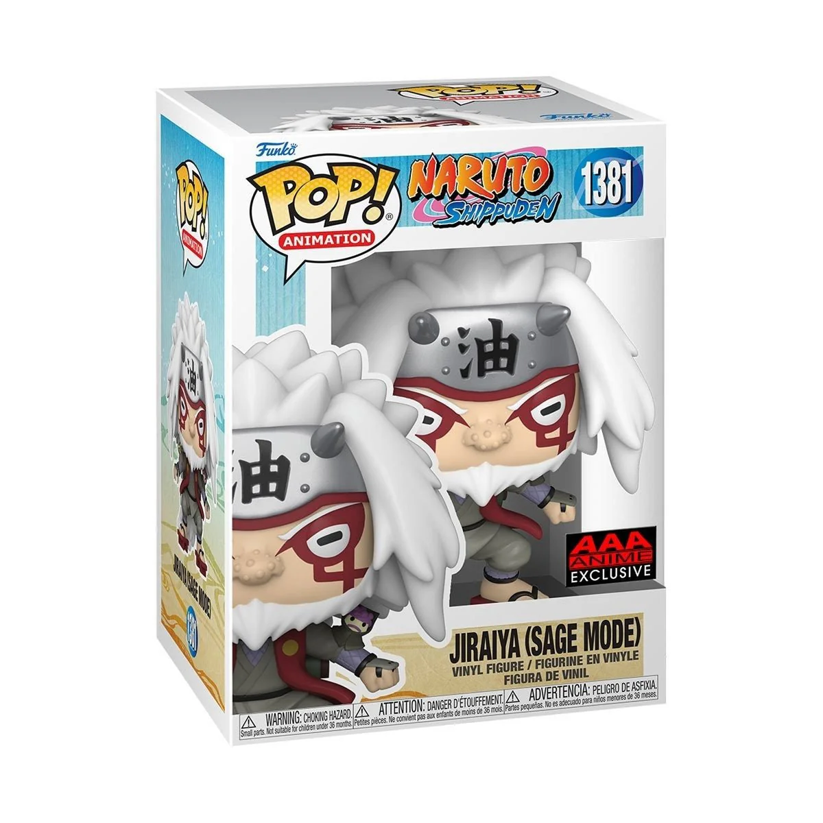 Funko Pop! Animation: Naruto Shippuden - Jiraiya Sage Mode #1381 AAA Anime Exclusive - Image 2