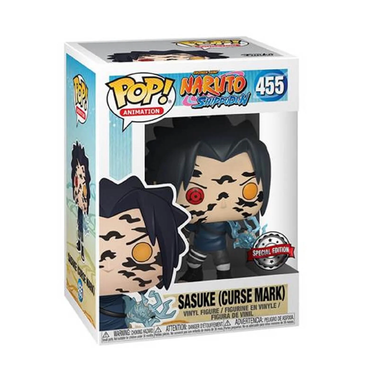 Funko Pop! Animation: Naruto Shippuden - Sasuke Curse Mark Vinyl Figure - Image 1