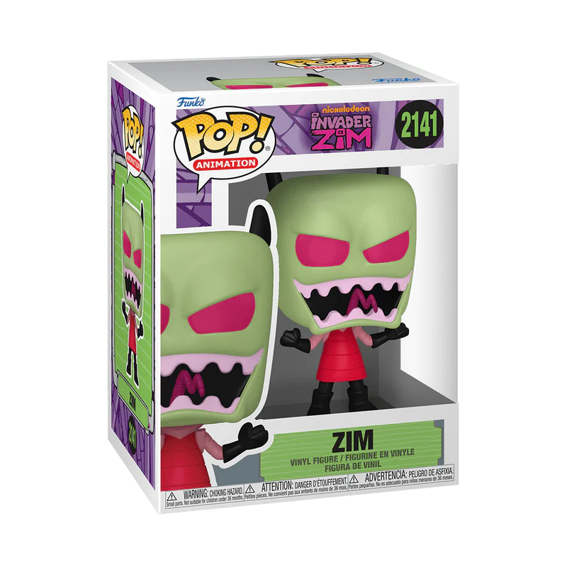Funko Pop! Animation: Invader Zim - Zim Laughing #2141 - Image 2