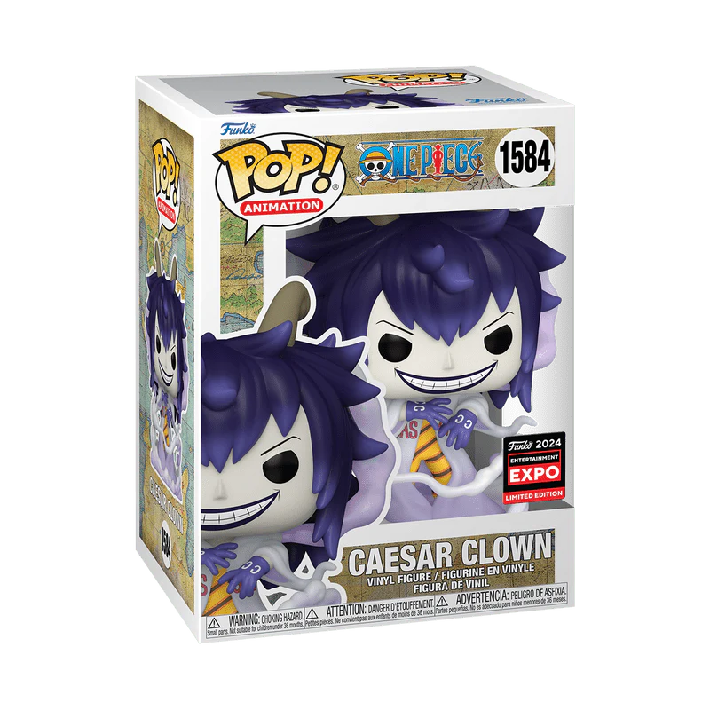 Funko Pop! Animation: One Piece - Caesar Clown 2024 Limited Edition Entertainment Expo Shared Exclusive - Image 2