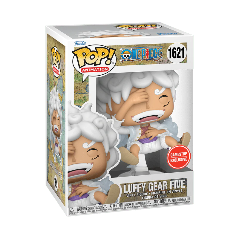 Funko Pop! Animation: One Piece - Monkey D. Luffy Gear Five Laughing #1621 GameStop Exclusive - Image 2