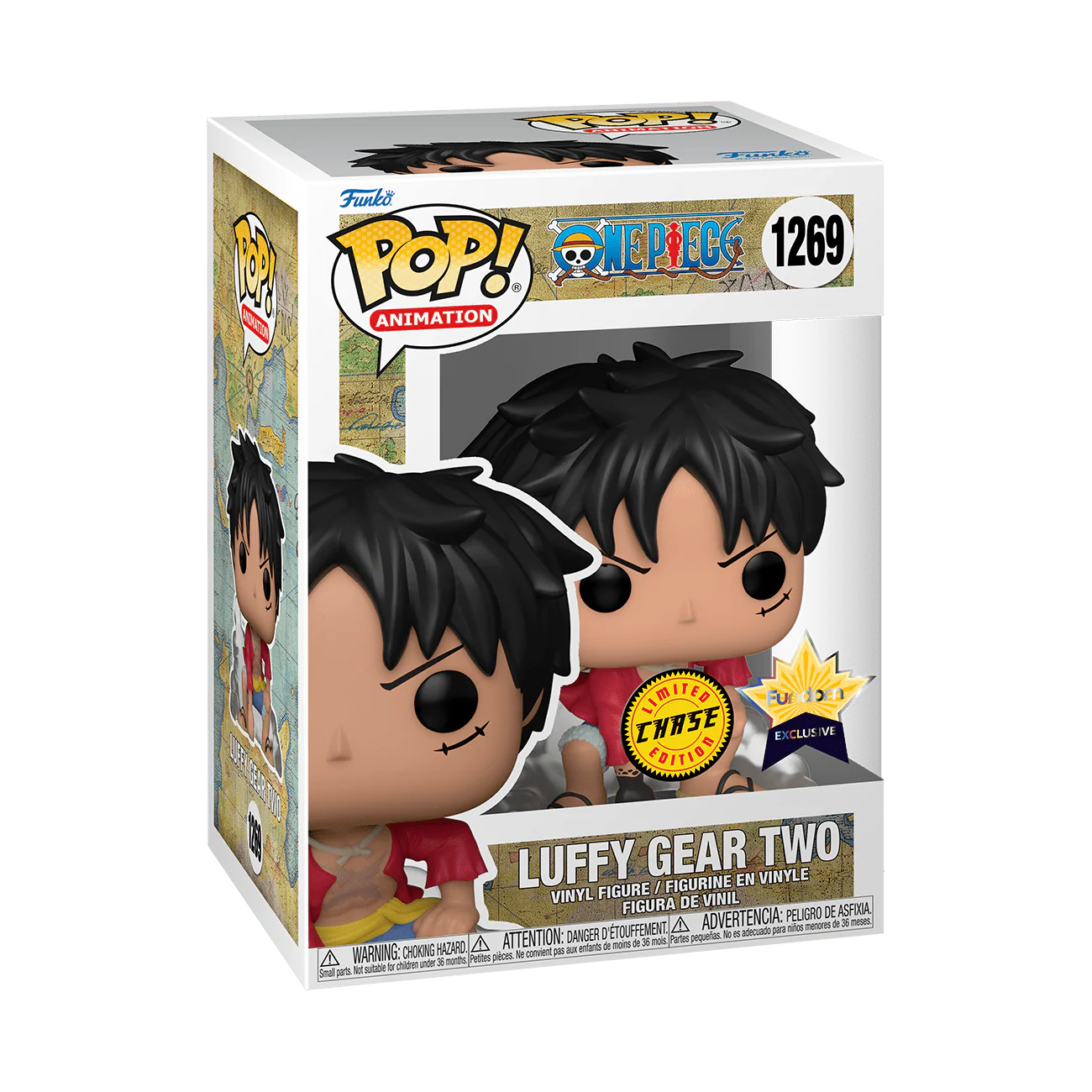 Funko Pop! Animation: One Piece - Monkey D. Luffy Gear Two Chase Fundom Exclusive - Image 2