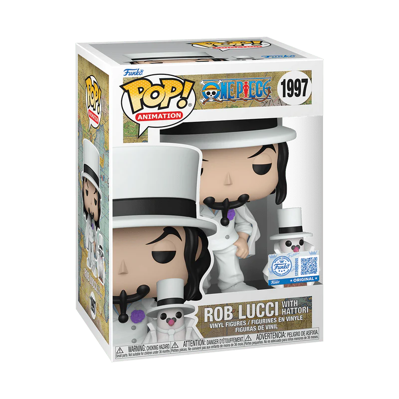 Funko Pop! & Buddy Animation: One Piece - Rob Lucci with Hattori #1997 Toy Temple Exclusive - Image 2
