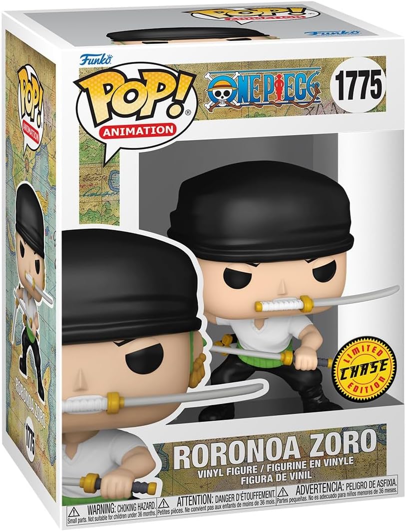 Funko Pop! Animation: One Piece - Roronoa Zoro Three Sword Style Chase #1775 - Image 2