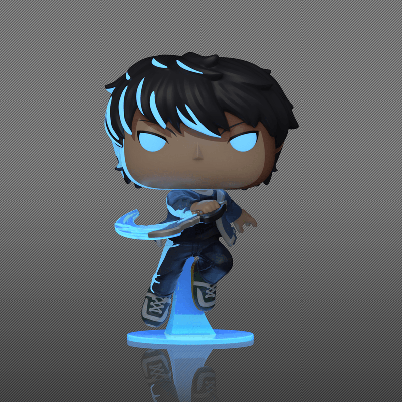 Funko Pop! Animation: Solo Leveling - Sung Jinwoo #1982 Glow-in-the-dark Chase - Image 3