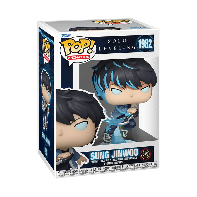 Funko Pop! Animation: Solo Leveling - Sung Jinwoo #1982 Glow-in-the-dark Chase - Image 2