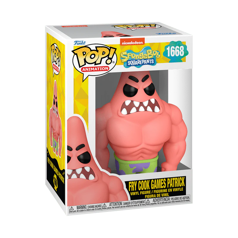 Funko Pop! Animation: SpongeBob SquarePants 25th Anniversary - Fry Cook Games Patrick Star #1668 - Image 2