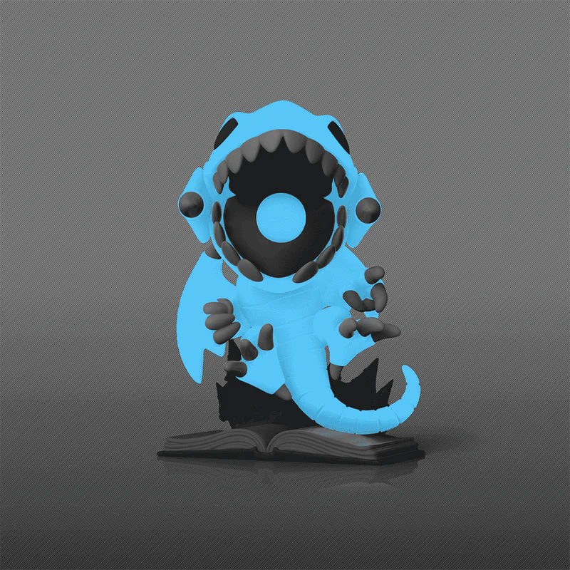 Funko Pop! Animation: Yu-Gi-Oh! - Blue-Eyes Toon Dragon #1478 Glow-in-the-Dark Hot Topic Exclusive - Image 3
