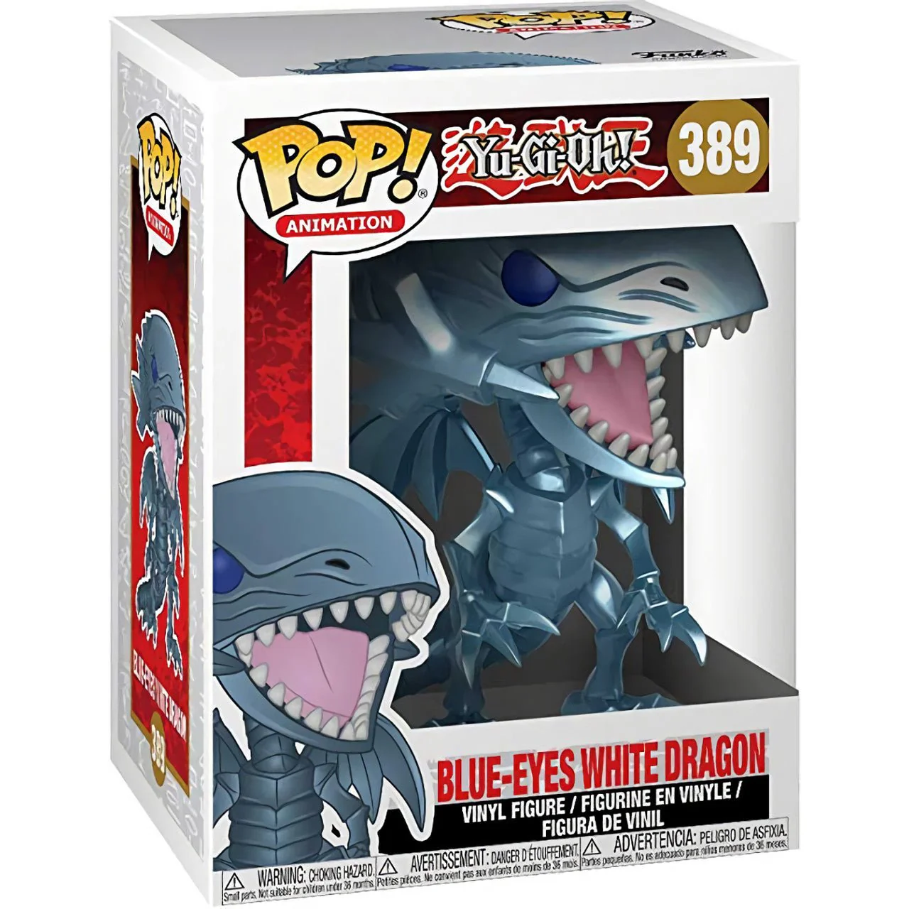 Funko Pop! Animation: Yu-Gi-Oh! - Blue-Eyes White Dragon #389 - Image 2