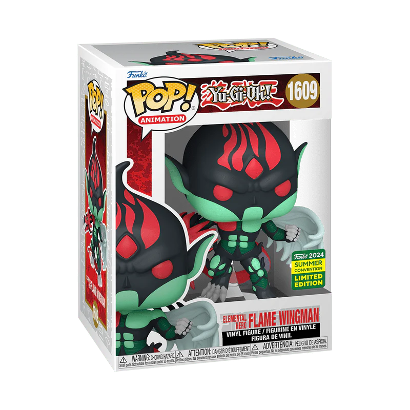 Funko Pop! Animation: Yu-Gi-Oh! - Elemental Hero Flame Wingman #1609 2024 Summer Convention - Image 2
