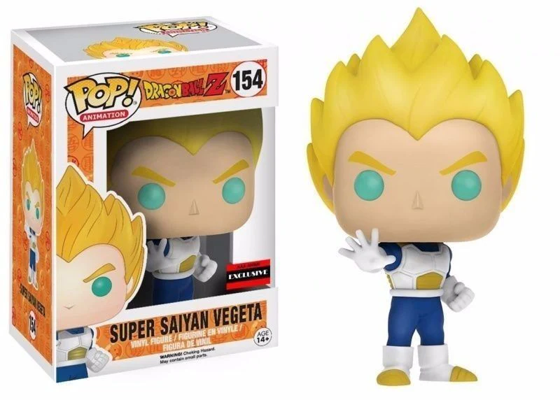 Funko Pop! Anime Dragon Ball Z Super Saiyan Vegeta Exclusive Vinyl Action Figure - Image 1
