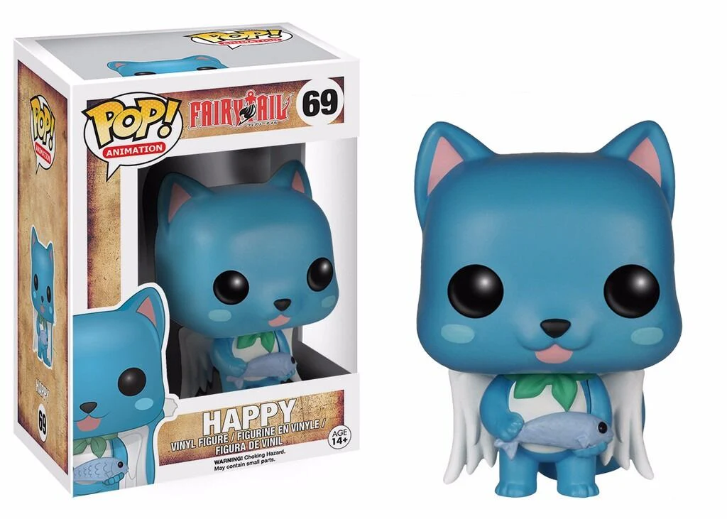 Funko Pop! Anime Fairy Tail Happy Action Figure - Image 1