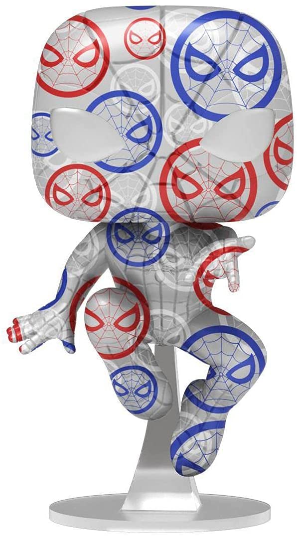 Funko Pop! Artist Series: Marvel Patriotic Age - Spider-Man Exclusive Vinyl Figure - Image 1