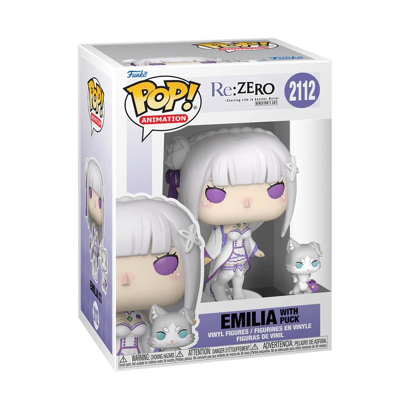 Funko Pop! & Buddy Animation: Re:Zero - Starting Life in Another World - Emilia with Puck #2112 - Image 2