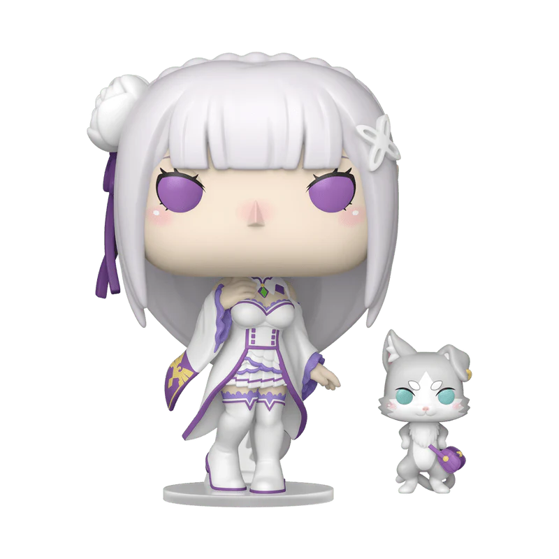 Funko Pop! & Buddy Animation: Re:Zero - Starting Life in Another World - Emilia with Puck #2112 - Image 1
