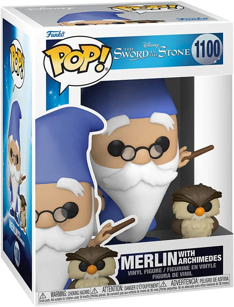 Funko Pop! & Buddy Disney: The Sword in the Stone - Merlin with Archimedes #1100 - Image 2
