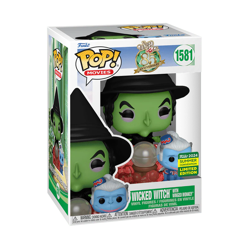 Funko Pop! & Buddy Movies: The Wizard of Oz 85th Anniversary - Wicked Witch with Winged Monkey #1581 2024 Summer Convention - Image 2