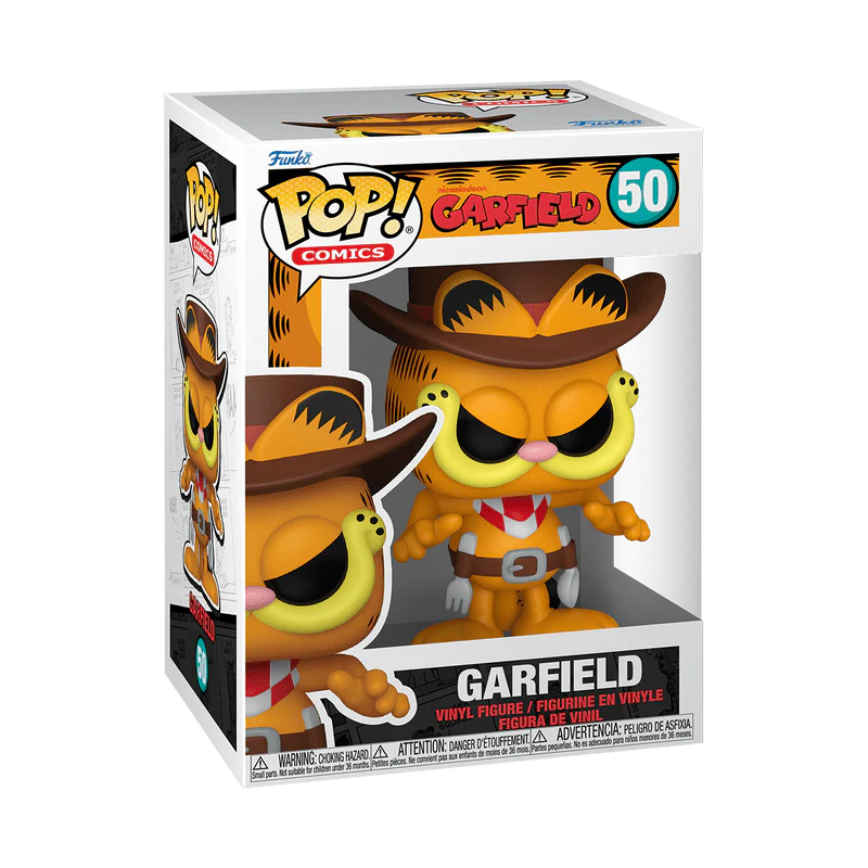 Funko Pop! Comics: Nickelodeon Garfield - Garfield Cowboy #50 - Image 2
