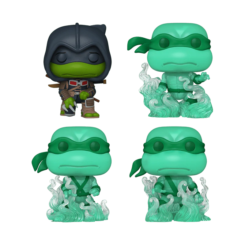 Funko Pop! Comics: Teenage Mutant Ninja Turtles: The Last Ronin – Michelangelo, Raphael, Leonardo, and Donatello 4-Pack Amazon Exclusive