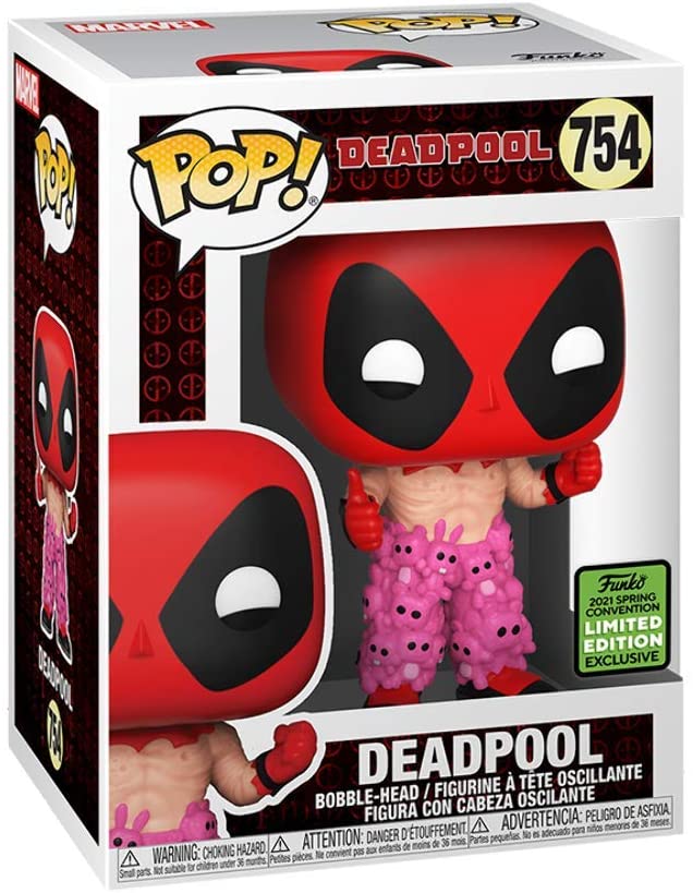 Funko Pop! Deadpool with Teddy Bear Pants 2021 Exclusive Vinyl Figure - Image 1