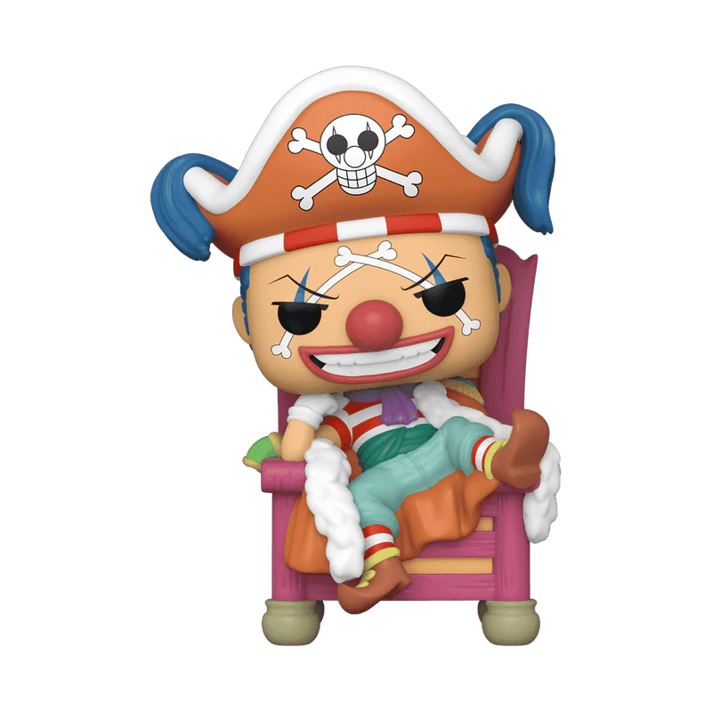 Funko Pop! Deluxe: One Piece – Buggy the Clown on Throne #1740 2024 Fall Convention Exclusive