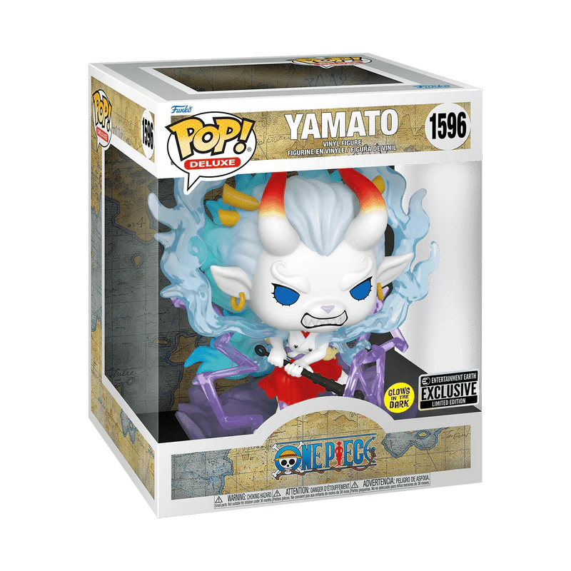Funko Pop! Deluxe: One Piece - Yamato Man-Beast Form Glow-in-the-Dark #1596 Entertainment Earth Exclusive - Image 2