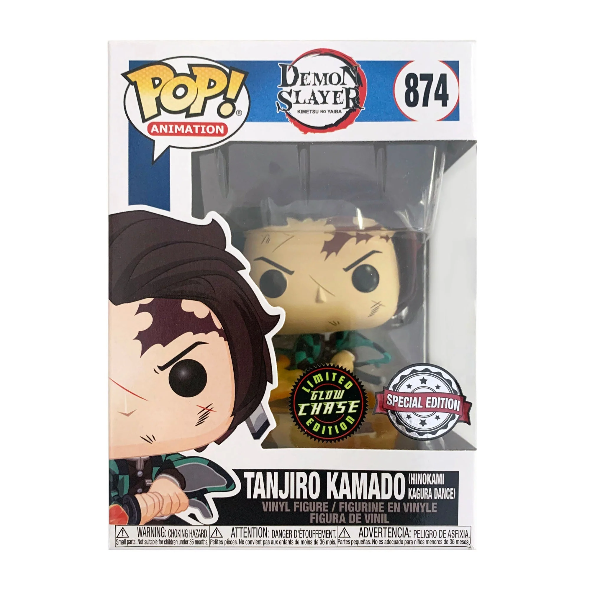 Funko Pop! Demon Slayer Tanjiro Kamado with Flaming Blade Chase Vinyl Figure - Image 1