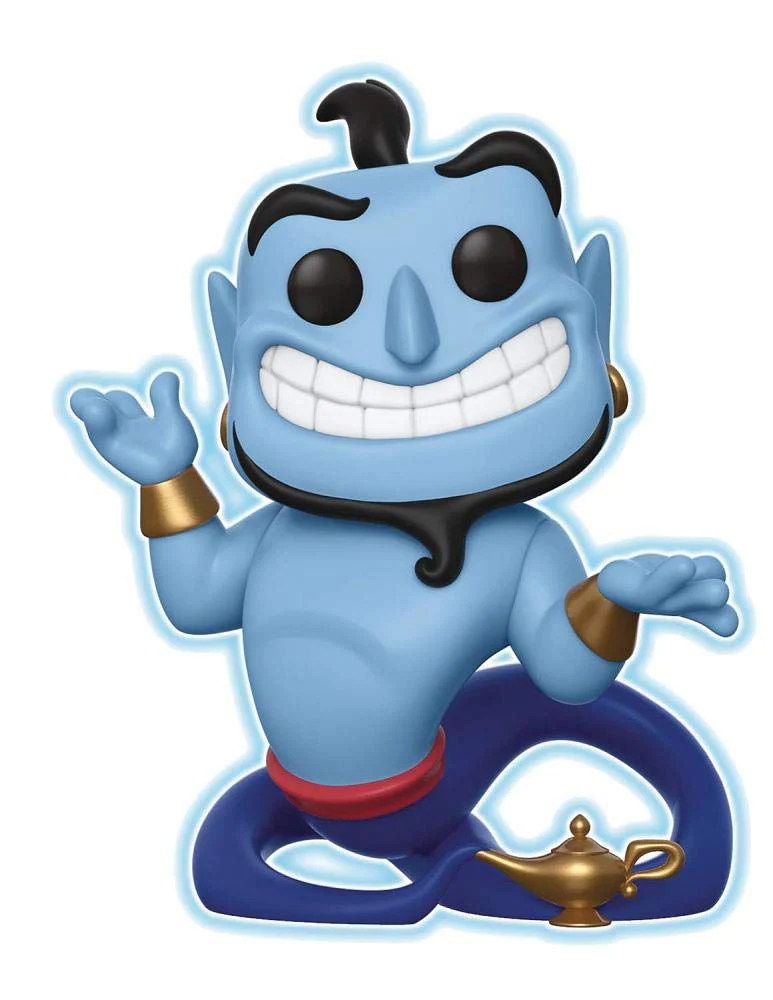 Funko Pop! Disney: Aladdin - Genie with Lamp Glow-in-the-dark Speciality Series - Image 1