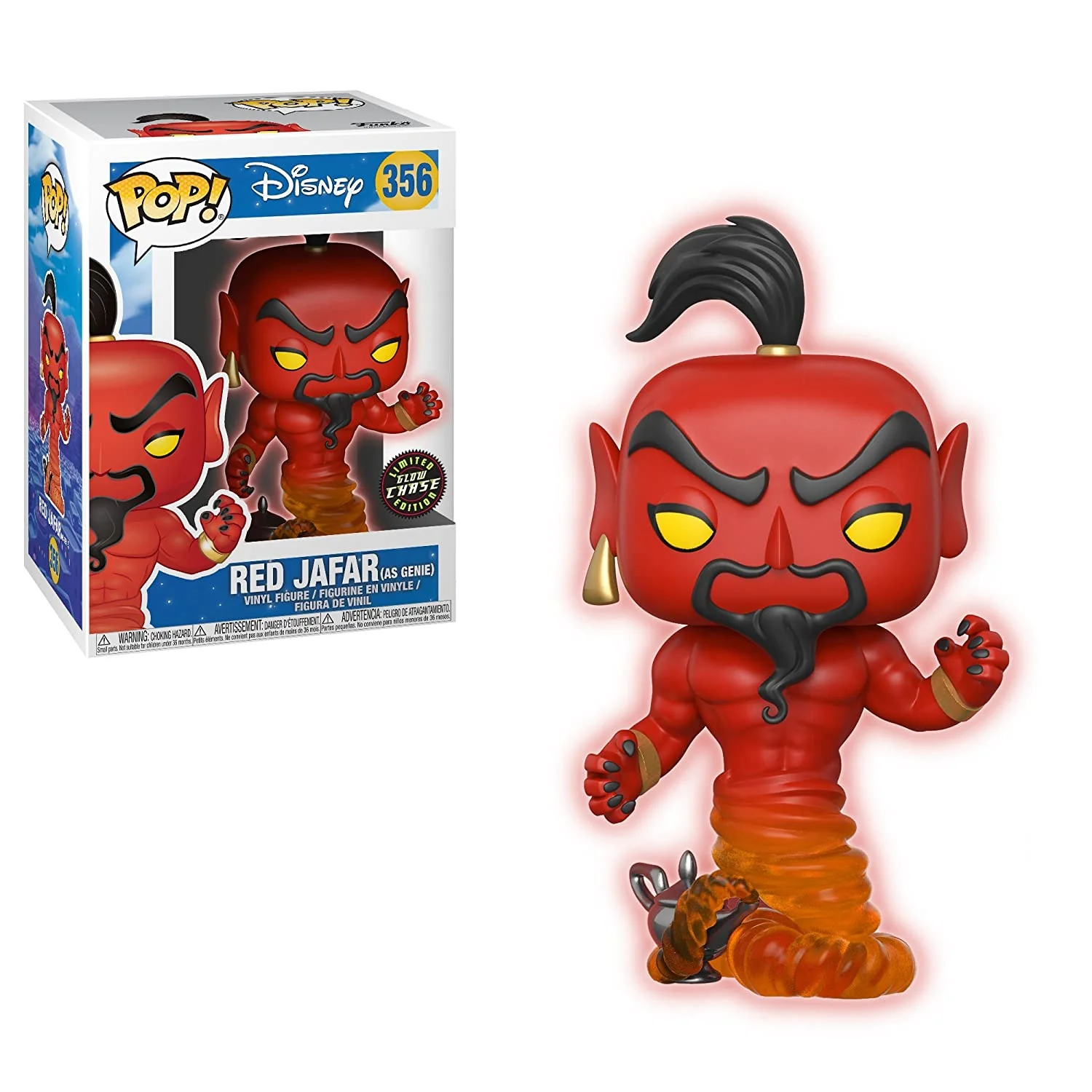 Funko Pop Disney Aladdin-Jafar (Red) Chase Vinyl Action Figure