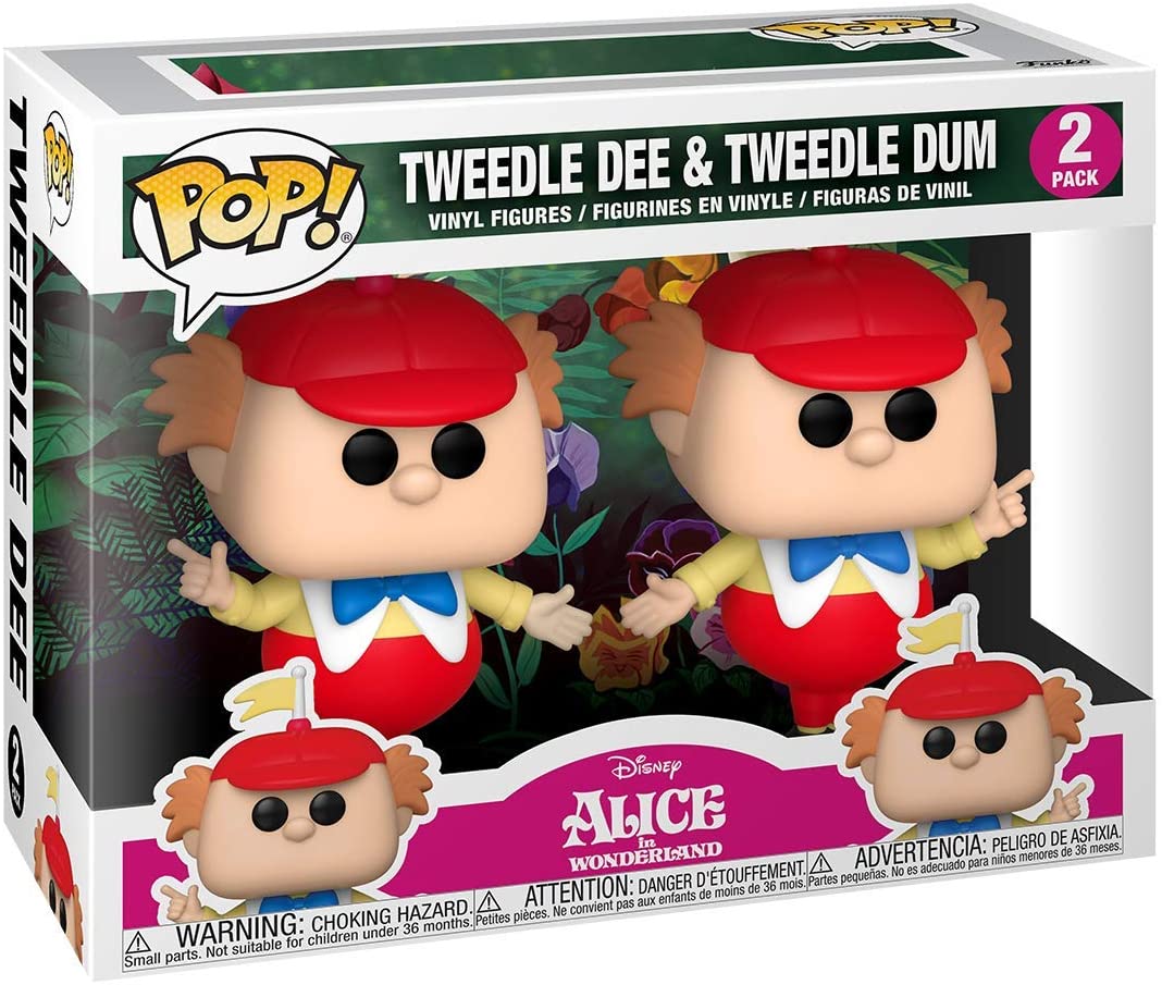 Funko Pop! Disney: Alice in Wonderland 70th - 2PK Tweedle Dee & Dum Vinyl Figure - Image 2