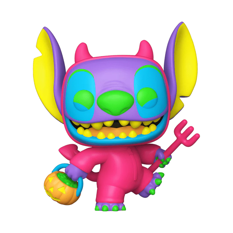 Funko Pop! Disney: Lilo & Stitch – Black Light Devilish Stitch #1701 Chase Entertainment Earth Exclusive